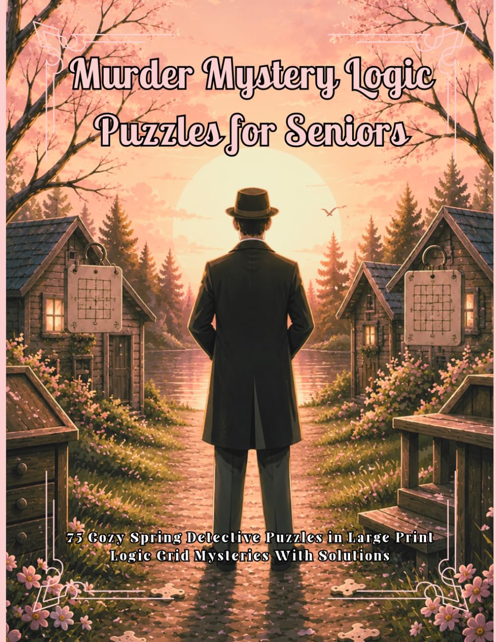 Murder Mystery Logic Puzzles for Seniors: 75 Cozy Spring Detective Puzzles in Large Print | Logic Grid Mysteries With Solutions (Murder Mystery Books)