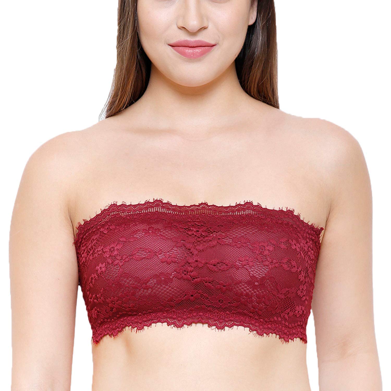 AARAAWomen's Lace Lightly Padded Wire Free Bralette Bra