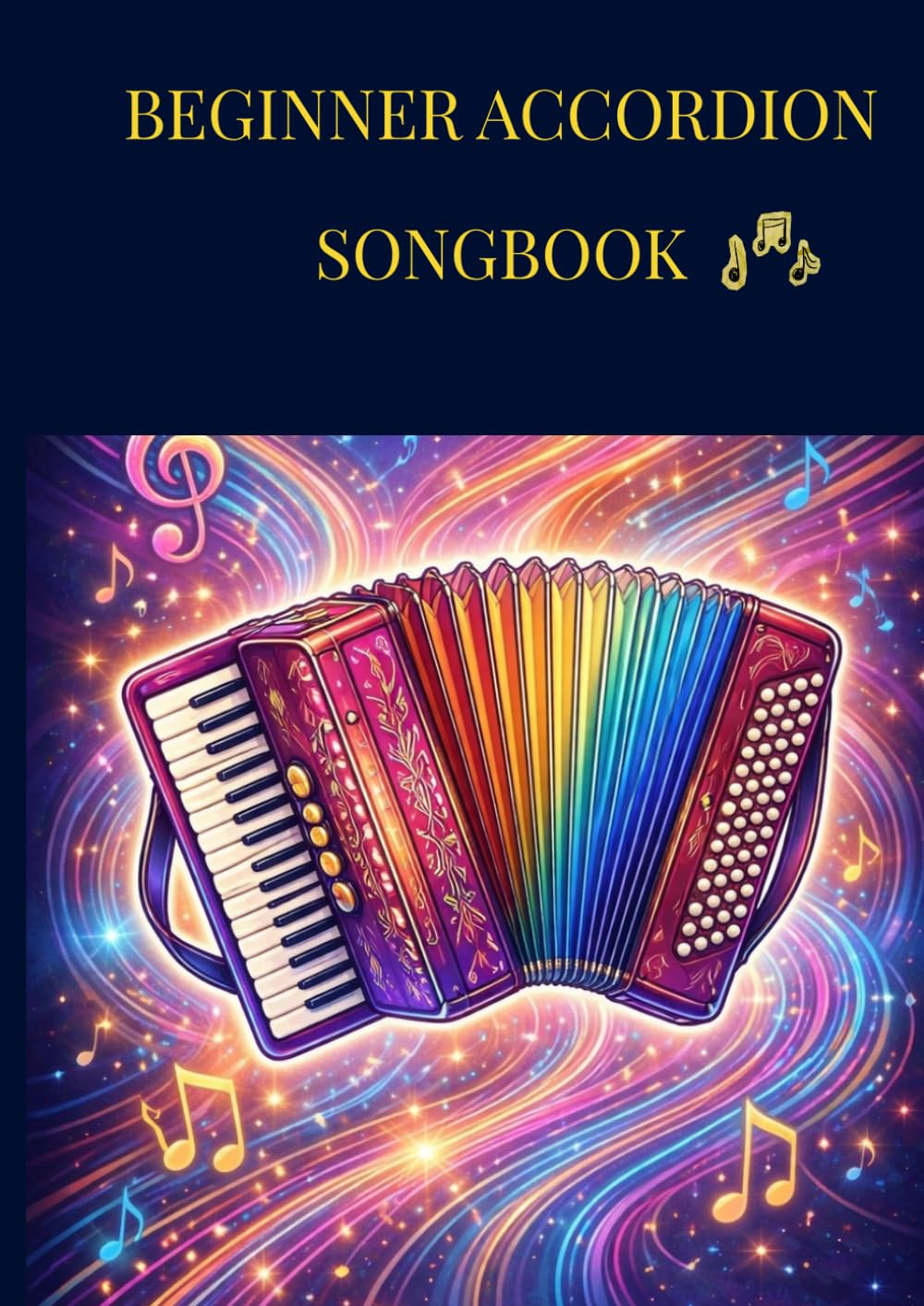 Beginner Accordion Songbook: Easy first songs to play on accordion instrument- Selection of 30 solos