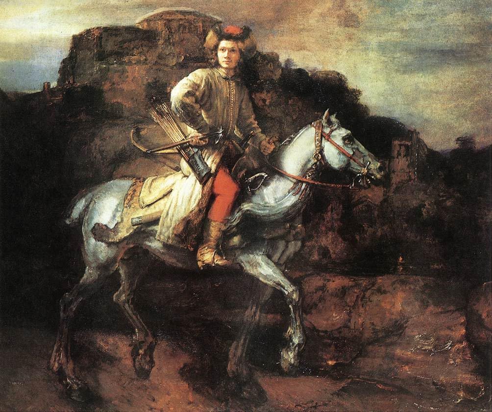 Unicorn Posters A4 POSTER (11.8/8.3 inch) (30/21 cm) - Rembrandt The Polish Rider