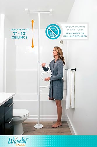 Vista 11 de Palo de seguridad Standers para ponerse de pie con barra curva de sujeción, 1100-W, blanco (Iceberg White), 1, 1