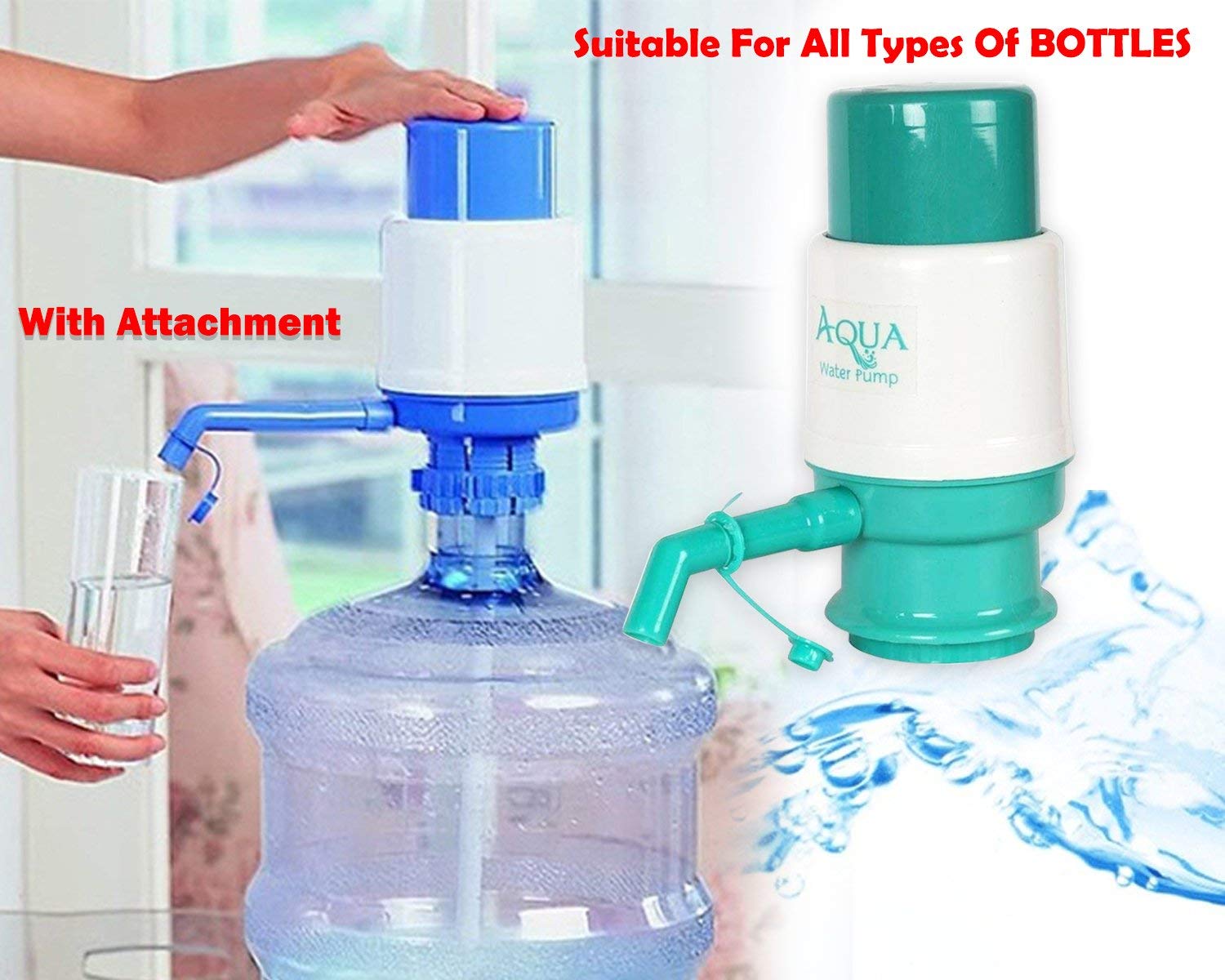 Buy ZURU BUNCH® Aqua Manual Hand Press Water Dispenser Pump for Bisleri