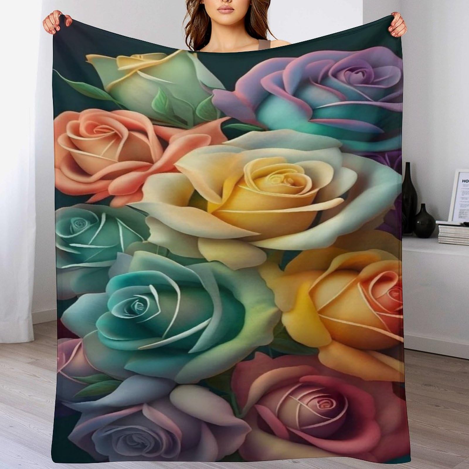 Couverture rose douillette pour des moments cocooning sur le canapé