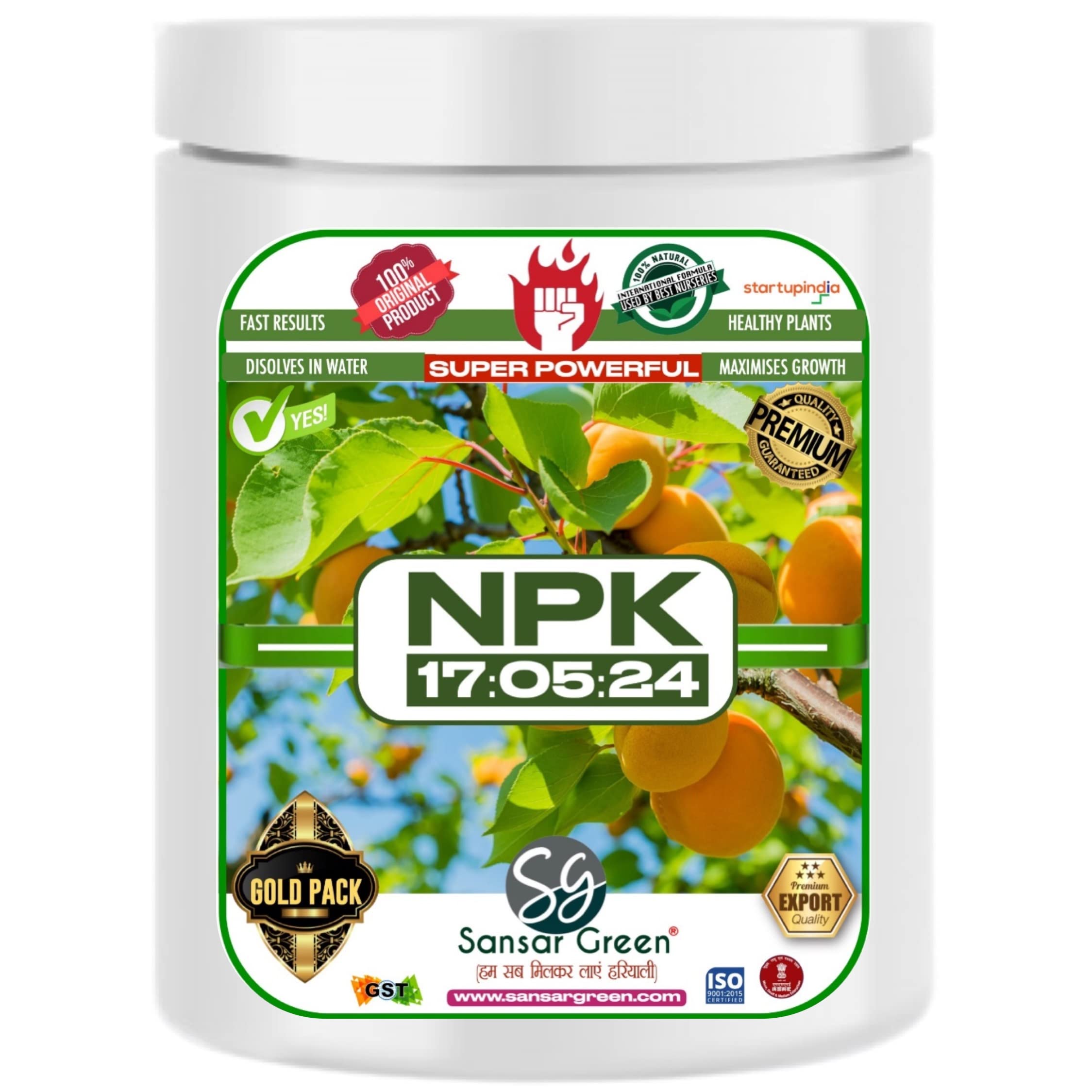 Sansar Green® NPK 17:05:24 for Plants (200 gm) (B09XQTNSJ6) Amazon Price History, Amazon Price Tracker