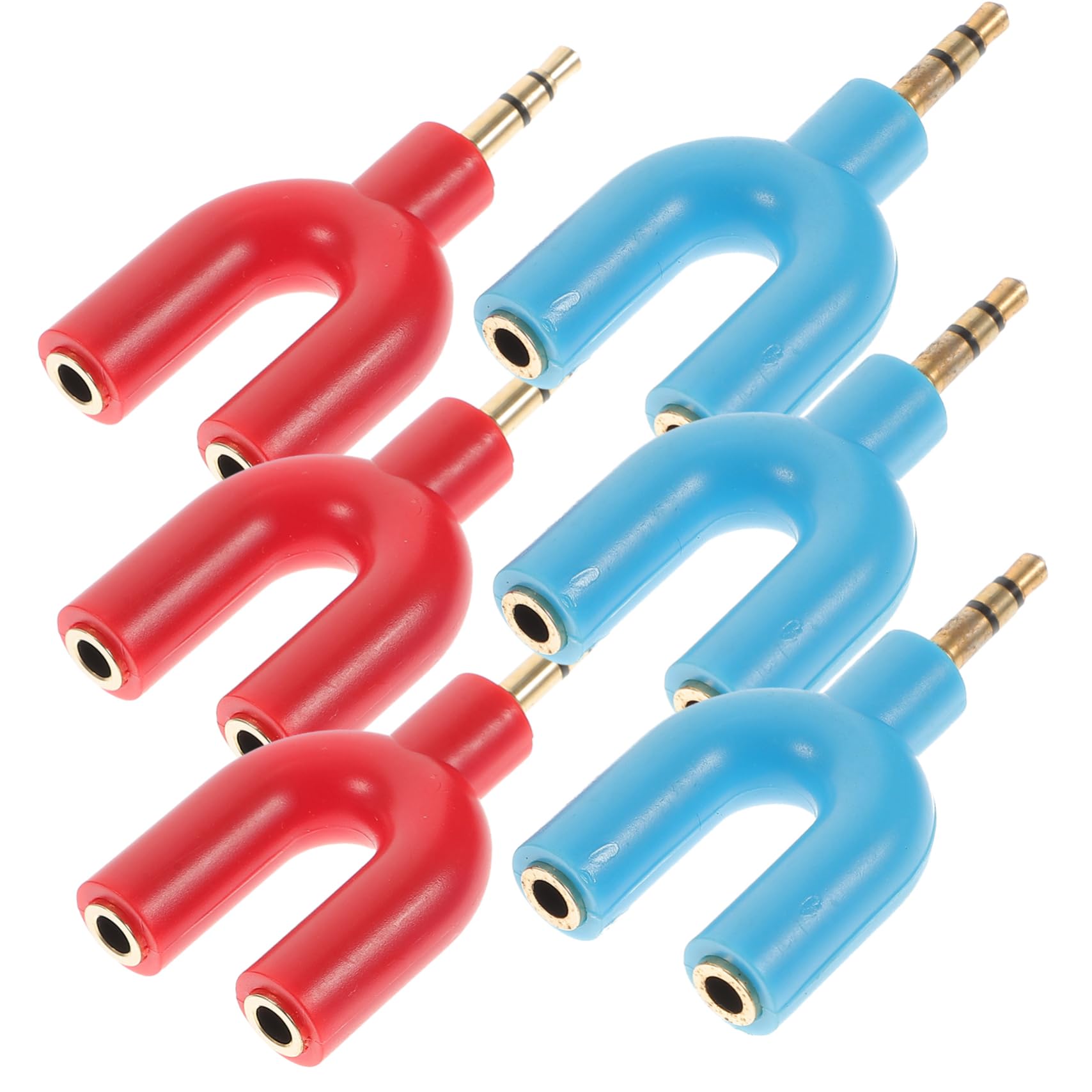 DOITOOL 5 Set Di Adattatori Splitter Per Cuffie Da 3 5 Mm 1 A 2 Splitter Audio - Interferenze Per Pc Telefono E Tablet 6 Pezzi*5
