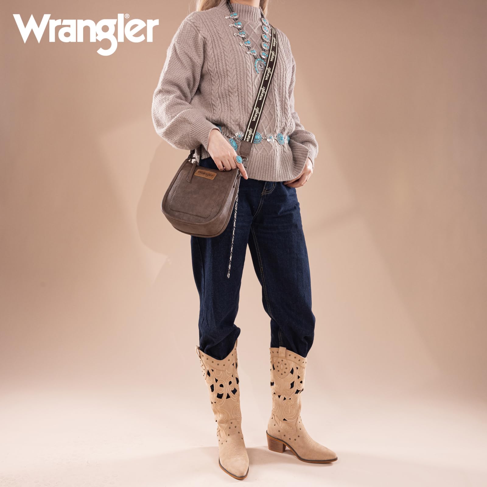 Wrangler - Pequeños bolsos cruzados para mujer, minibolsos de mano u hombro