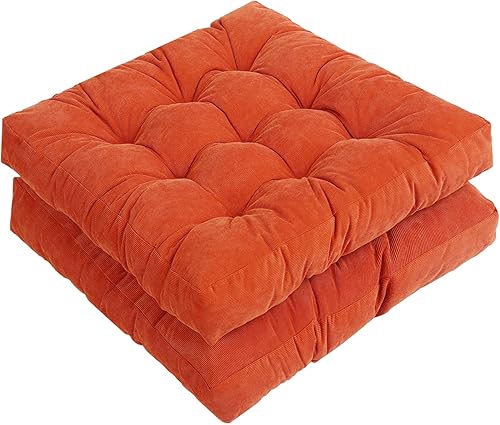 Tiita Cojines cuadrados para exteriores, cojín grueso para asiento de adultos en el suelo, yoga, meditación, sala de estar, balcón, oficina,