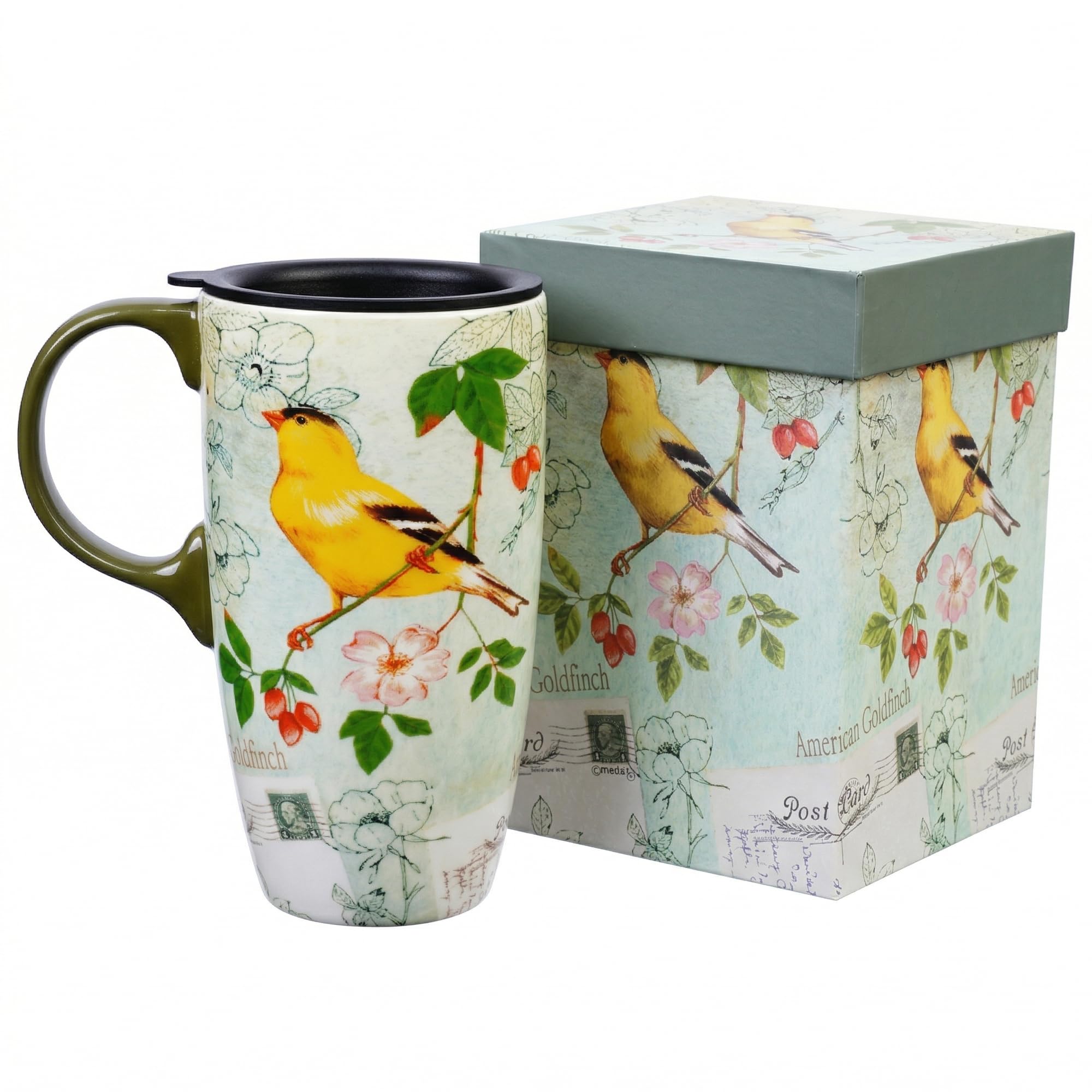 TZSSP Song Bird Ceramic Travel Mug