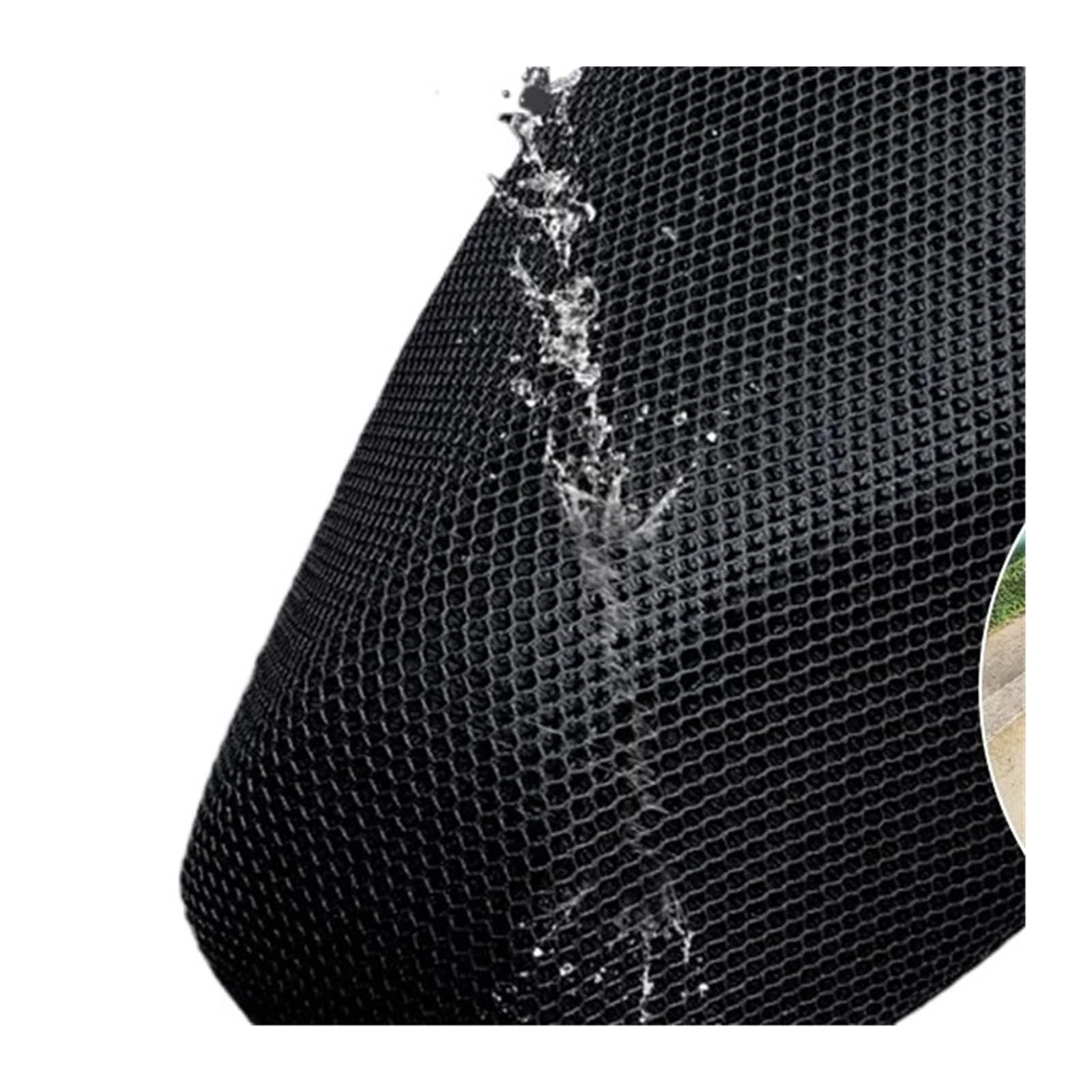 Per coprisedile Tessuto a Per rete 3D Protezione solare per scooter per Cuscino traspirante in a nido d'ape antiscivolo Coprisedile per moto(L)