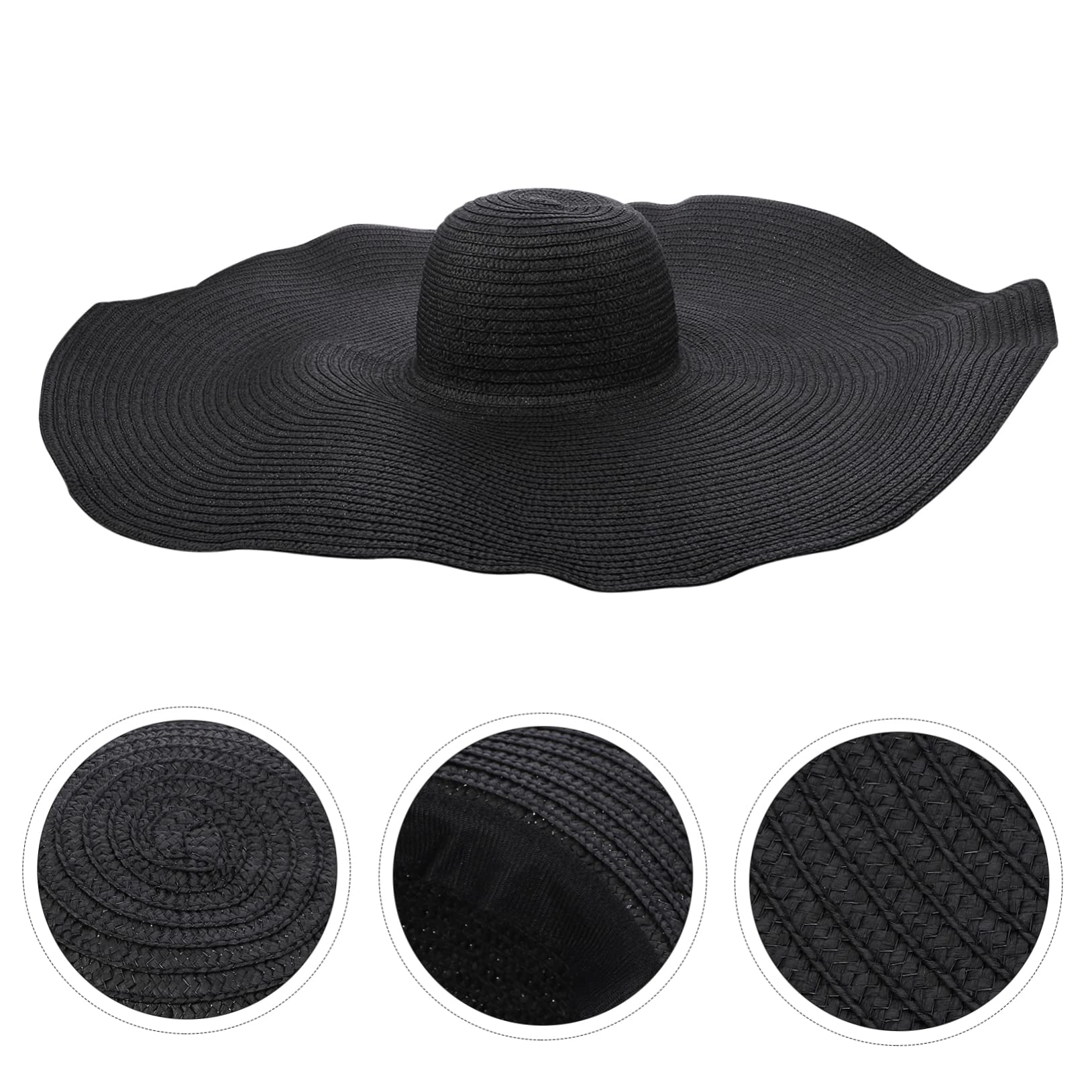 cappello di paglia oversize a larga cappello da sole da donna cappello da donna cappello sole capello per sole cappelli da spiaggia per le donne cappelli per le donne