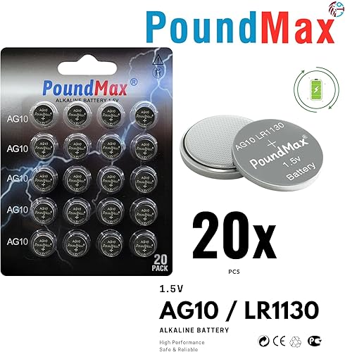 Miniatura 10 de AG10 LR1130 Baterías 1.5 Batería de Botón Alcalino Paquete Combo - 10 unidades