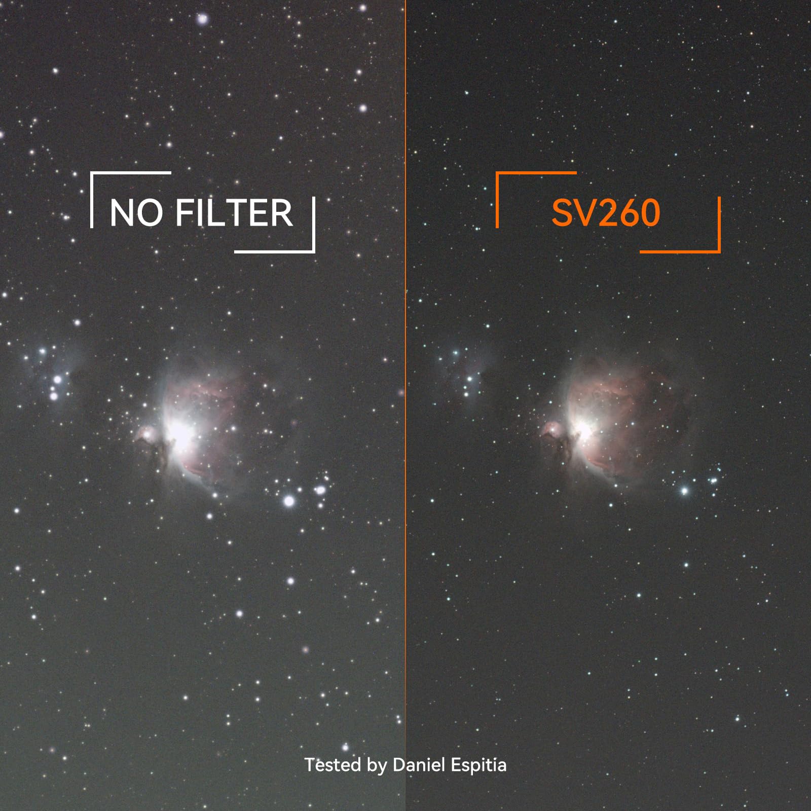 Svbony SV260 Filtre pour Télescope, Filtre Passe-bande Multibande 2'', Profondeur de Coupure OD4, Accessoires de Télescope pour la Photographie Spatiale Lointaine des Nébuleuses à Émission de Galaxies
