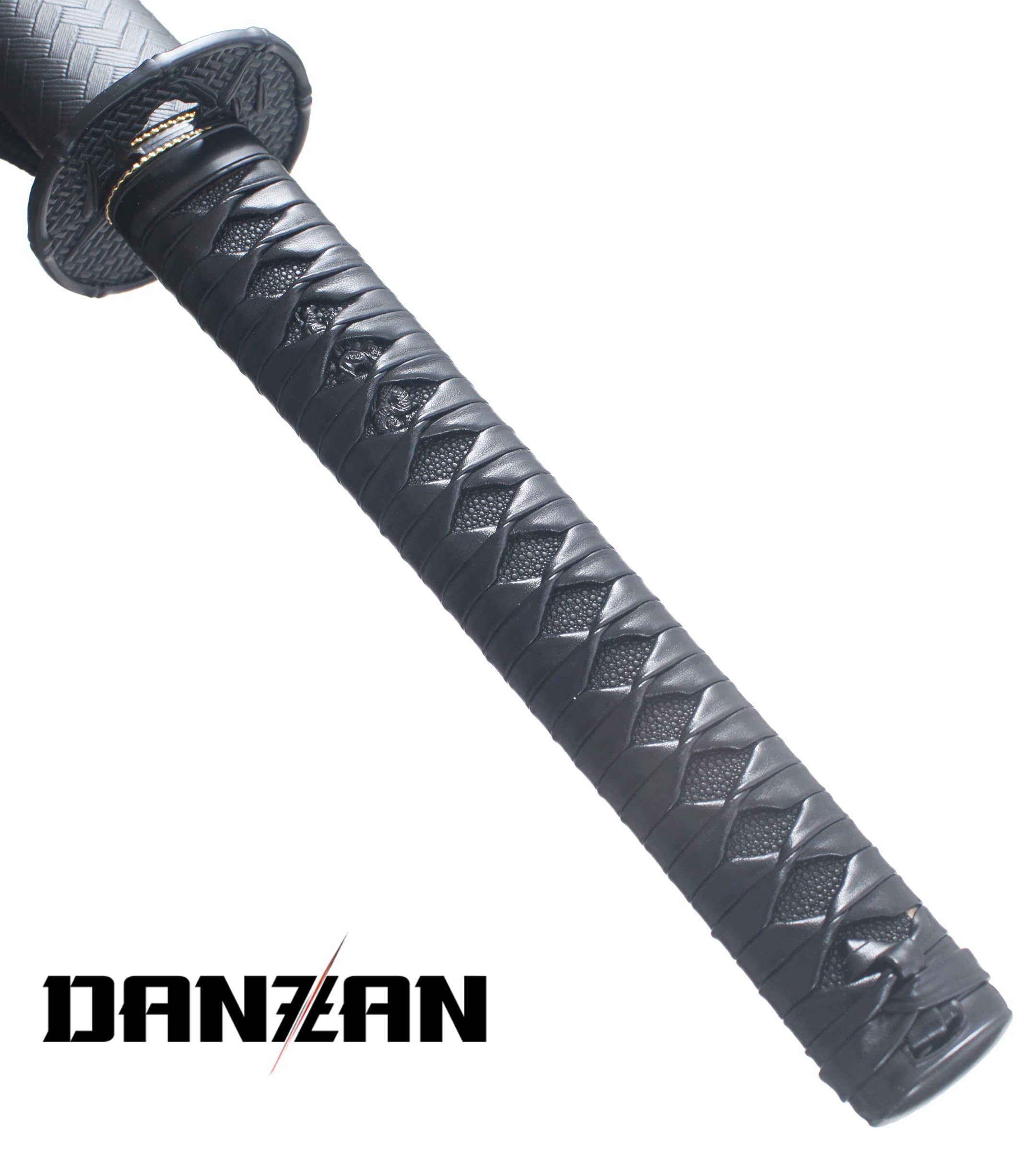 Danzan Katana Bambou Lame en Bois Wenge Noir - Sabre Katana Japonais Epee - Lame Bois Wenge Noire