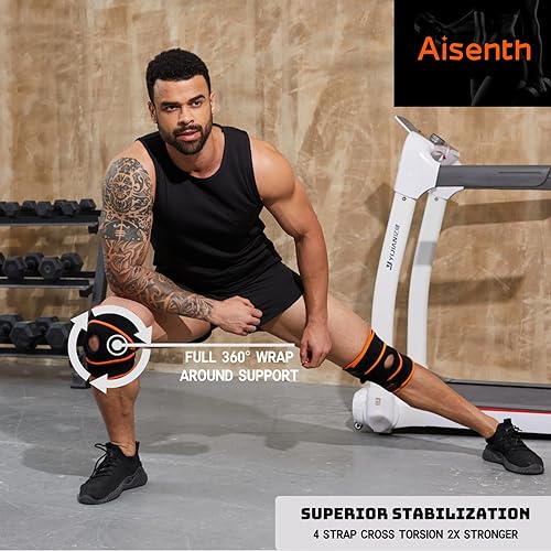 Miniatura 5 de Rodilleras para hombres y mujeres, soporte de almohadilla gruesa de alta calidad para dolor de rodilla, artritis ACL MCL dolor y desgarro de