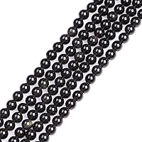 Vista 126 de GEM-Inside - Cuentas sueltas de ágata india natural de 0.157 pulgadas (0.157 in) con cuentas redondas de cristal energético para hacer joyas, 15