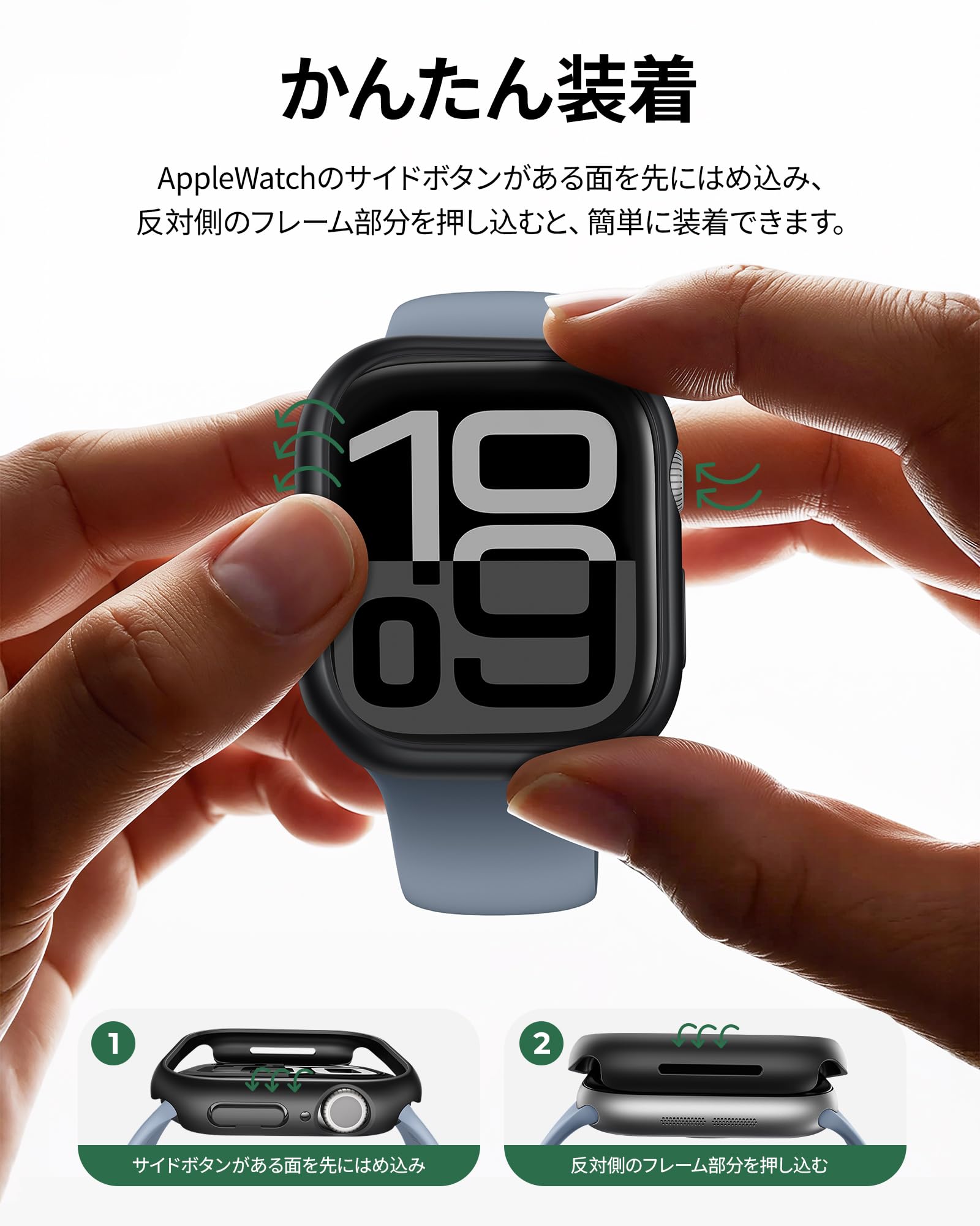 Amazon.co.jp: NIMASO Apple Watch Series 11/10 42mm 用 ケース 
