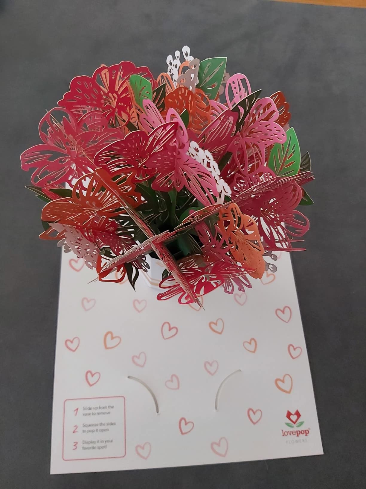 Lovepop Calla Lilly Bouquet – 3D-Pop-Up-Trauerstrauß, 30,5 Cm, Mit Notizkarte, Für Beileidsbekundungen
