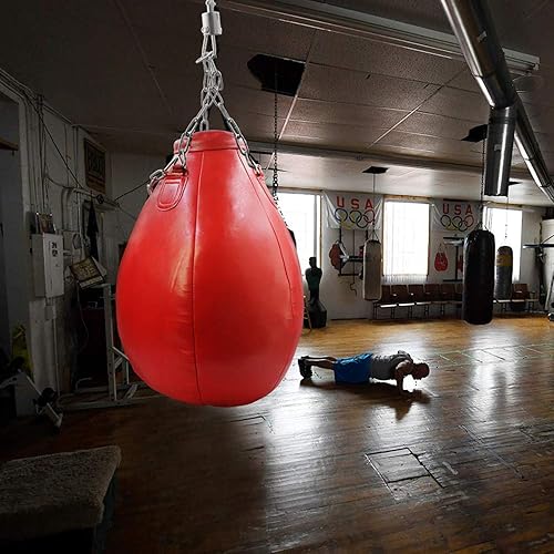 Miniatura 6 de Aoneky Bolsa pesada de bola de demolición llena, 22 libras - Saco de boxeo de corte superior