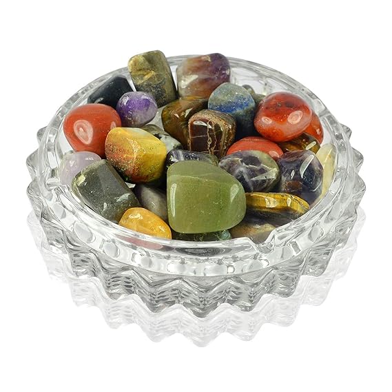 Reiki Crystal Products 500 Gram Mixed Crystal Tumble Stone, 7 Chakra Tumble Stone | Tumble Stone Crystals | Tumble Stones | Tumble Stone Kit | All Tumble Sets,