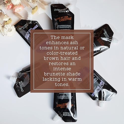 Miniatura 3 de Christophe Robin Máscara Nutritiva con Colorante Temporal en Marrón Fresno - 2.5fl oz