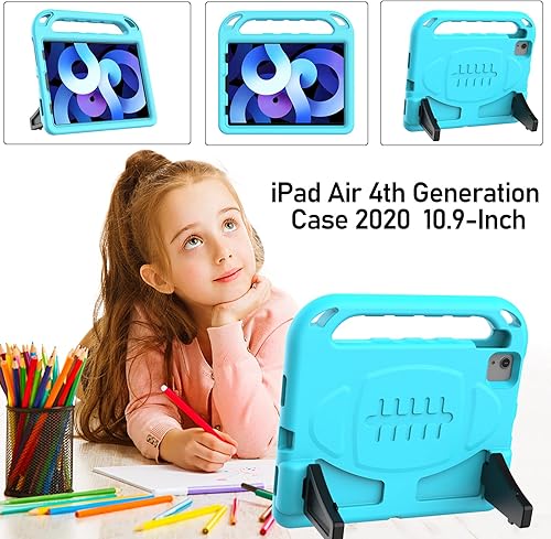 Miniatura 7 de LTROP Funda para iPad Air 54 10.9' y iPad Pro 11 - Protector de pantalla integrado, funda protectora a prueba de golpes con soporte de asa para