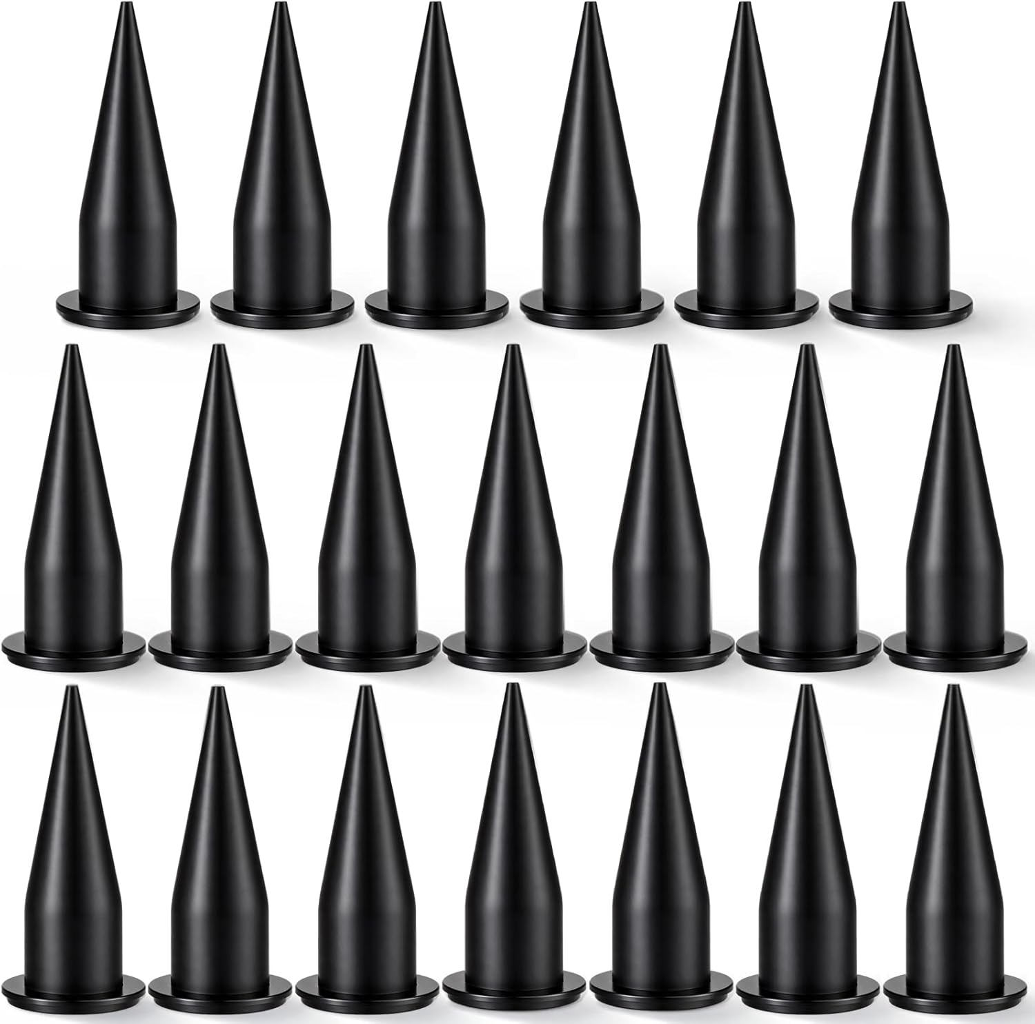 Lasnten 20 Pcs Sausage Caulking Gun Nozzle Kit Reusable Caulking Applicator Straight Tip Extension Nozzle Suitable for Sealing Cracks and Filling Joint and Bonding Material