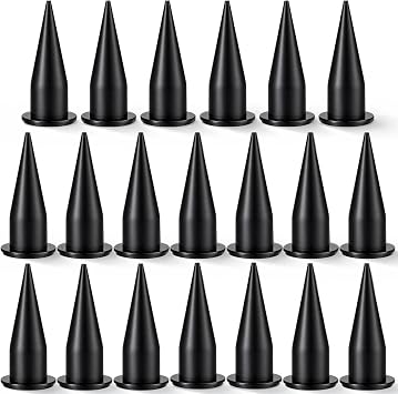 Lasnten 20 Pcs Sausage Caulking Gun Tips Reusable Caulking Cones Nozzle