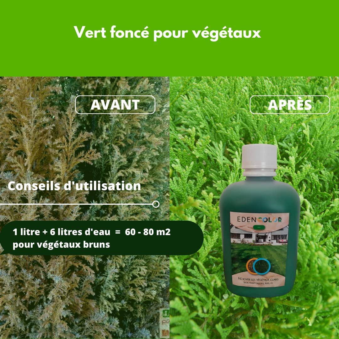 Peinture Pour Pelouse à Gazon Peinture Gazon ARCAGREEN - 1L Vert Pour Pelouse Et Végétaux Produit Français écologique