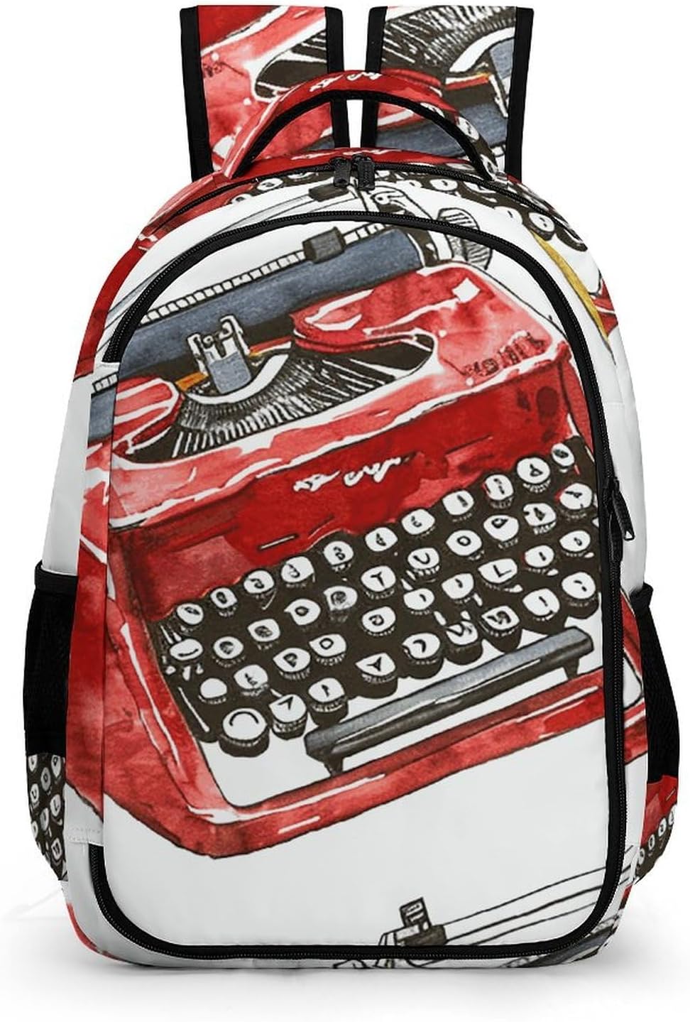Laptop Backpack 16.5 Inch with Compartment Old Electric Typewriter Laptop Bag Lightweight Casual Daypack for Travel, 6876887687