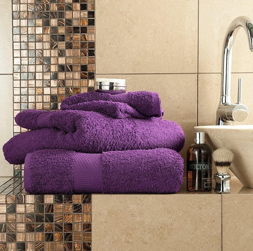 Xpress Hand Towel Egyptian Cotton 700gsm Extra Soft Bath Towel Luxury Bath Sheet Miami Towels (Purple, Bath Sheet) โ image 1