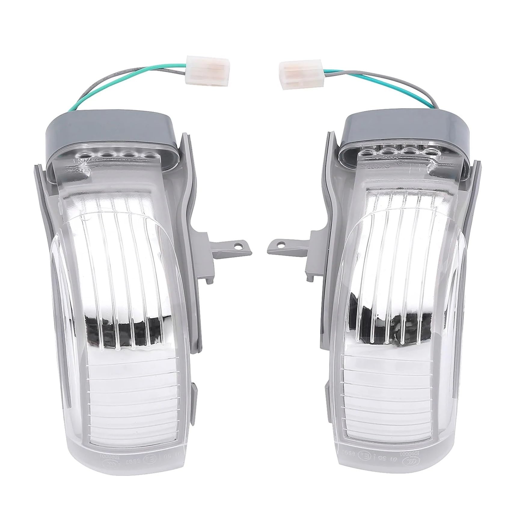 Intermitente de Espejo para VW para Touran 2004 2005 2006 2007 2008 2009 2010 Espejo Retrovisor para Coche Luz LED De Intermitente Indicador de Luz Giro Espejo(L and R)