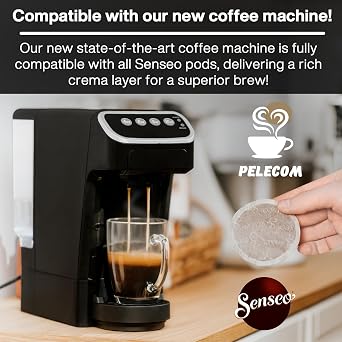 Senseo Espresso Coffee Pods 48 Count Powerful & Aromatic Dark Roast Single-Serve Coffee Pads Compatible with Senseo Machines Imported from the Netherlands
