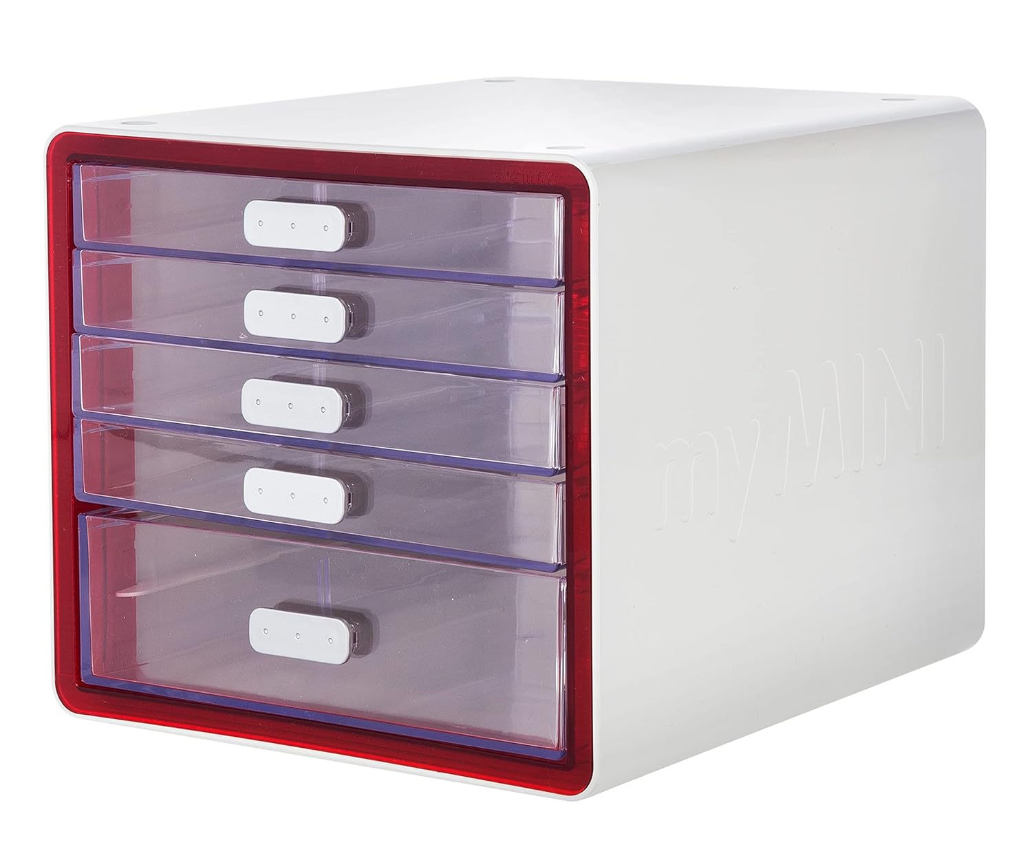 Litem Sysmax MyMini Multi 5 Drawers Red Small Desk Organizer