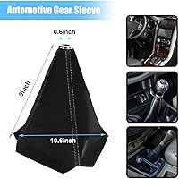 Vista 2 de Funda para pomo de cambios de coche, cubierta para pomo de cambios para protección, funda para palanca de cambios de cuero manual/automático