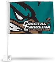 Vista 37 de Rico Industries Bandera de coche de doble cara de la NCAA, gran accesorio para automóvil