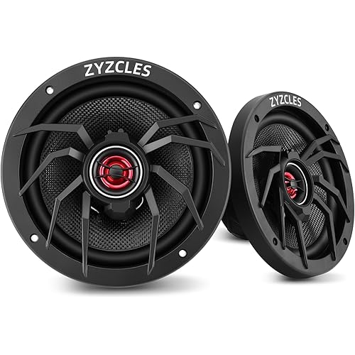 2026 Upgraded Premium 6.5" Hi-Fi Coaxial Car Speakers, 1000W Max Power, 250W RMS, 4 Ohm Car Audio Coaxial Speakers- Transform Your Drive into a Concert Hall Experience (Pair)