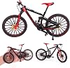 Mini Bicycle Model, 1:10 Scale Mini Finger Bikes, Finger Bike Models, Miniature Finger Mountain Riding Bike Model, Fingers Mountain Bikes for Home Office Ornaments
