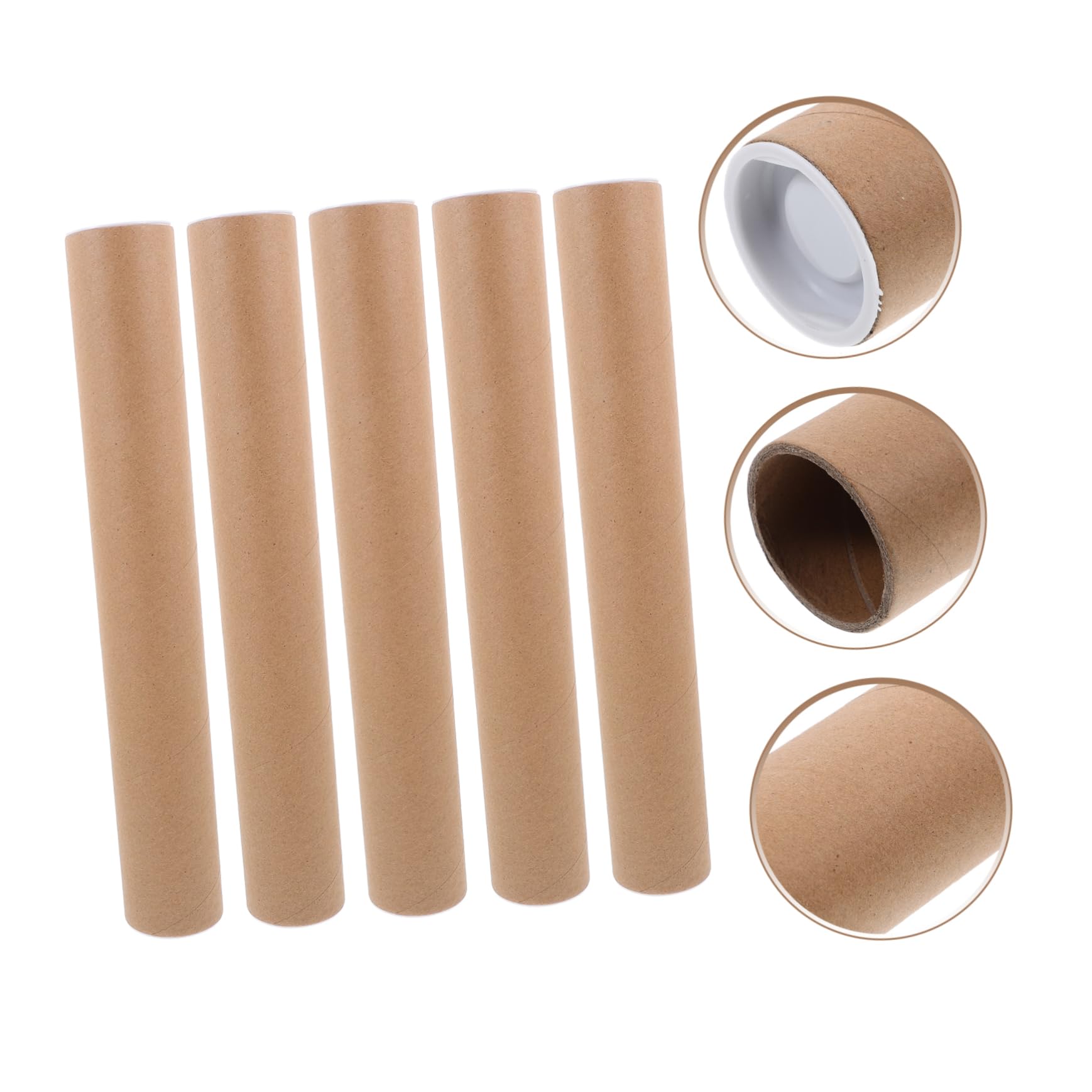 Angoily Tube D’expédition en Papier Kraft 10 Pièces pour Affiches