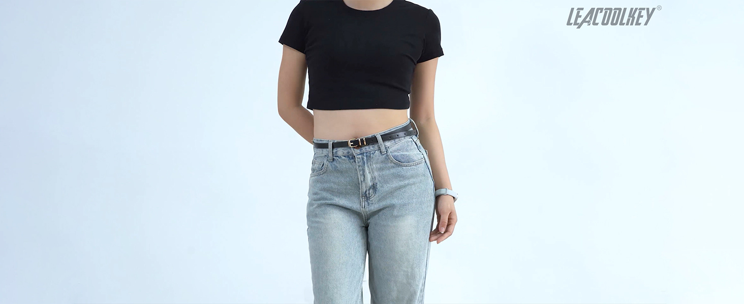 Cinturon Para Mujer Con Hebilla Dorada Amelia Derek Ref. 834719