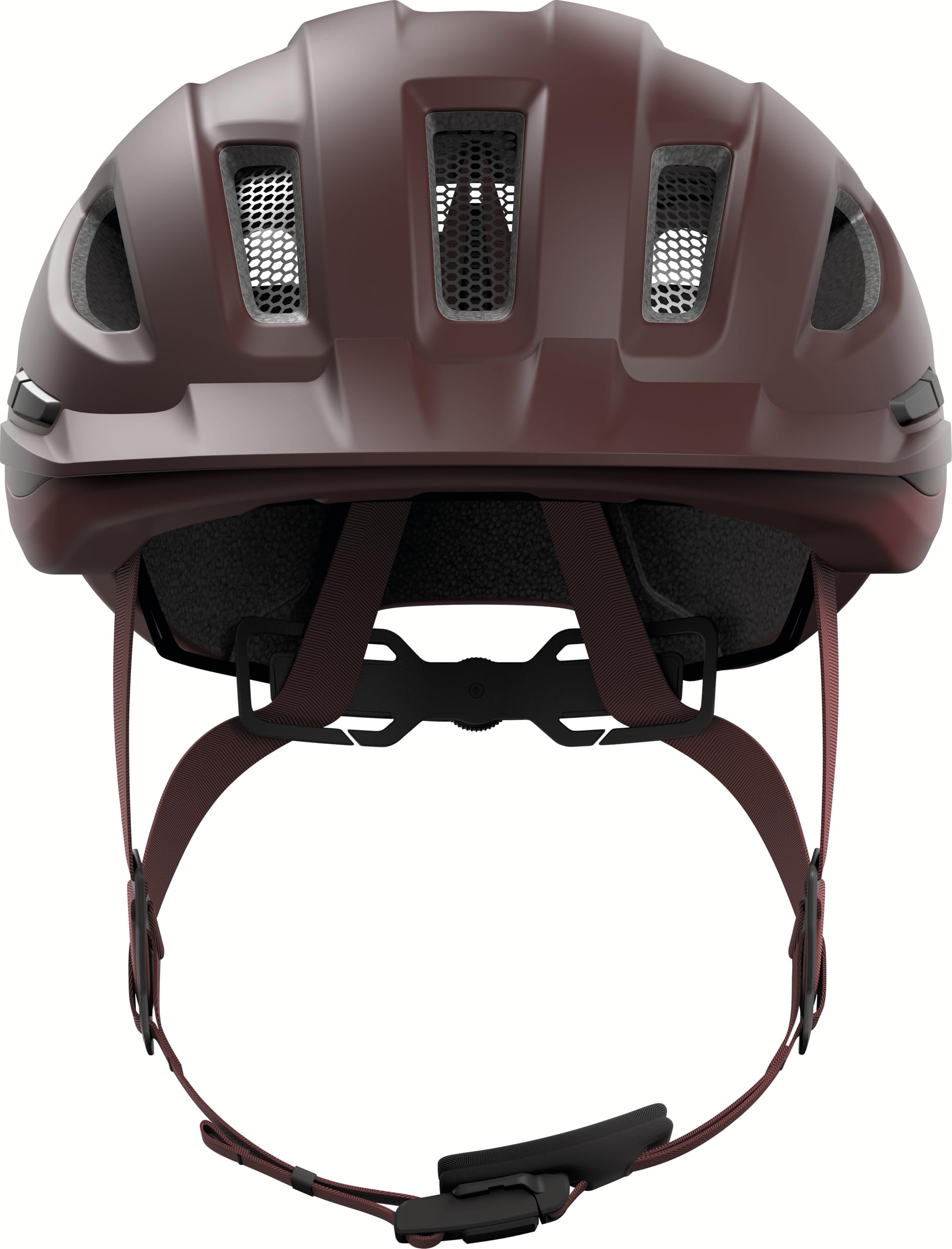 ABUS Stadthelm Urban-I 4.0 ACE Casque de vélo avec feu arrière Rechargeable, 4 Modes d'éclairage, visière, Ouverture tressée et Fermeture magnétique - pour Adolescents, Femmes et Hommes
