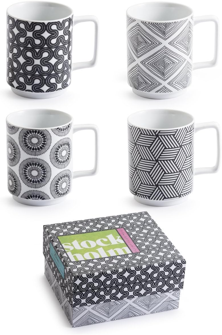 Stockholm 4 Piece Mug Set