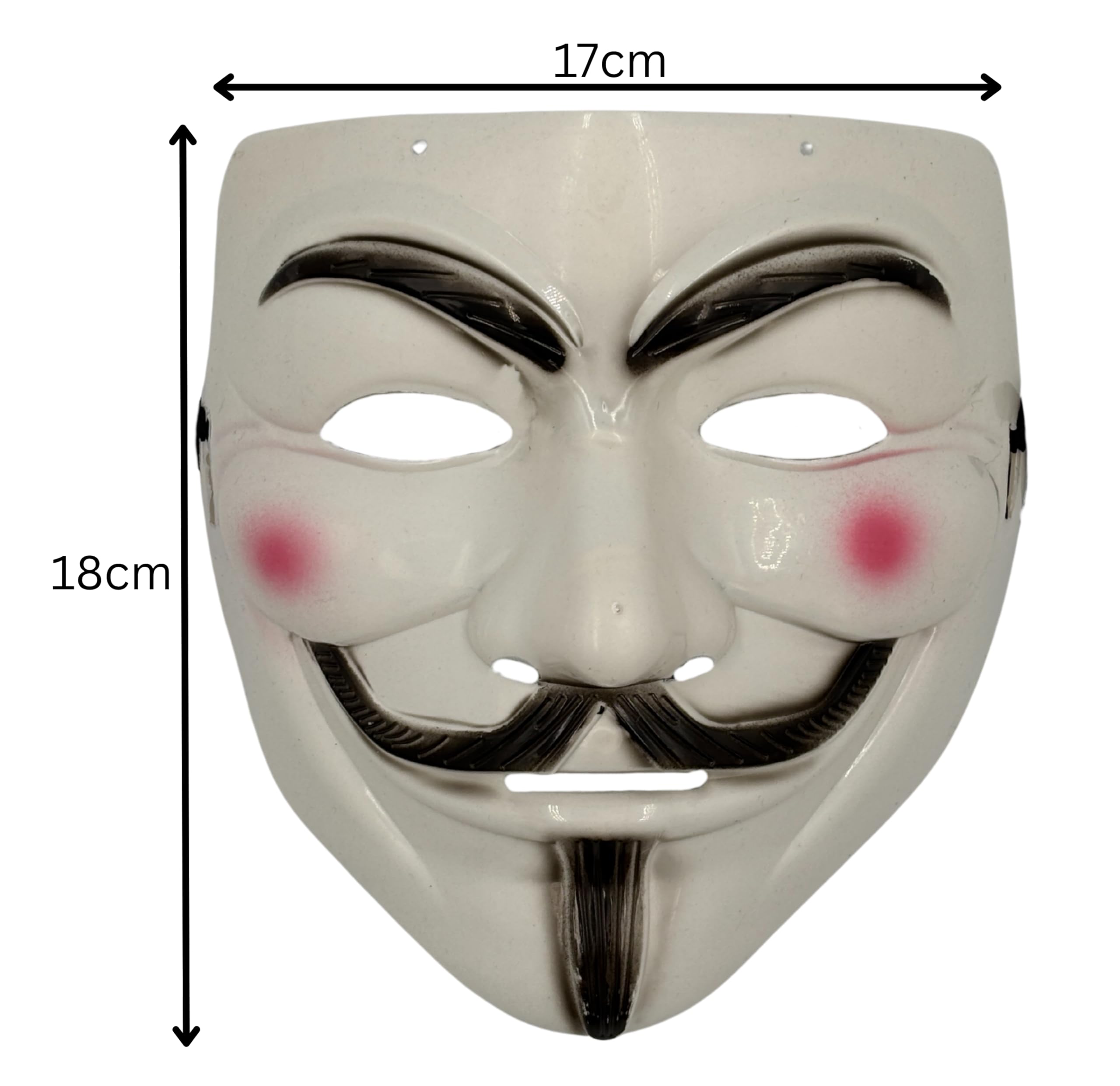 SwiftPick Home Anonymous Mask, V for Vendetta Face Mask Guy Fawkes, Horror, Adult Halloween Mask, Costume Party Cosplay - Image 4