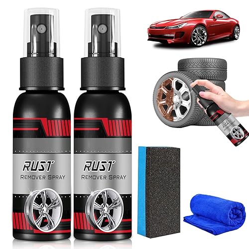 Miniatura 1 de Aerosol de eliminación de óxido de automóvil de 3.4 fl oz para removedor de óxido de metal multifuncional, convertidor de óxido de pintura metálica