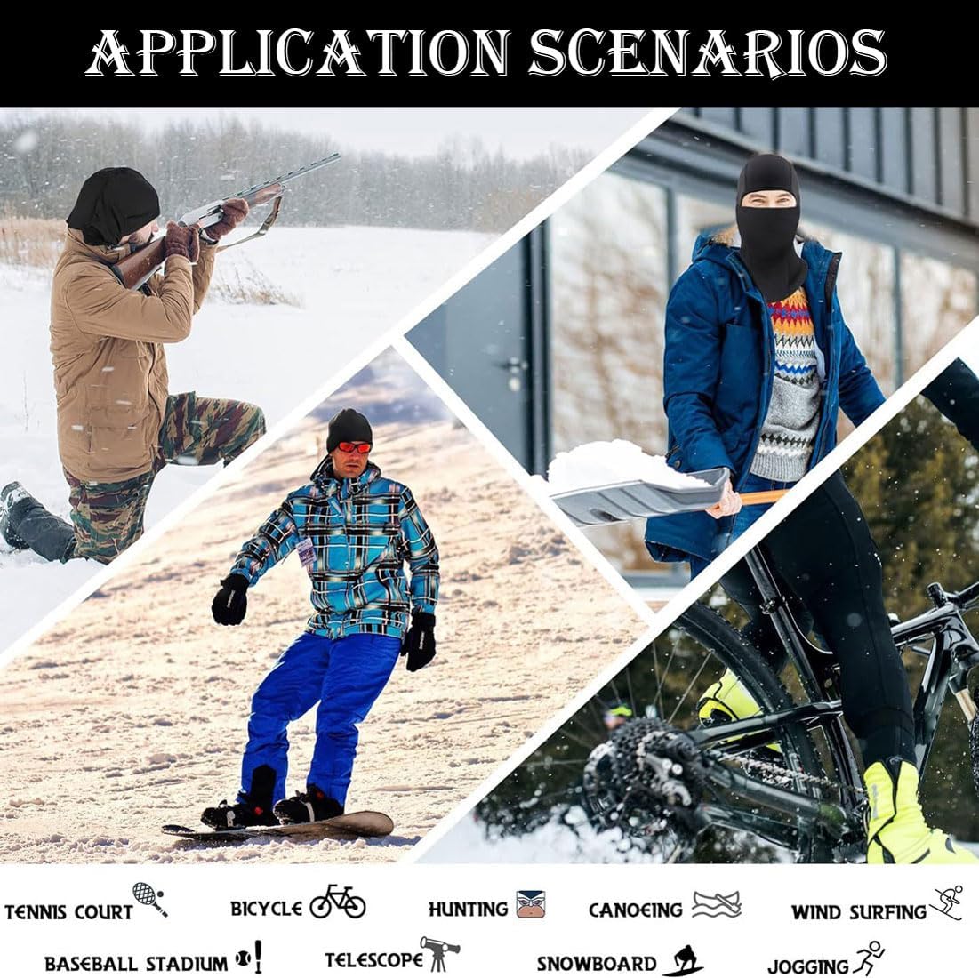 Ski Mask Balaclava Shiesty Mask Men Women Winter Face Mask 6 Pack Adult Motorcycle Helmet Full Face Cover Football Snowboard - Image 7