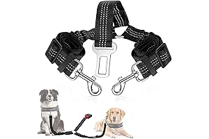 slowton Elevated Dog Car Seat Belt with Enhanced Safety Design