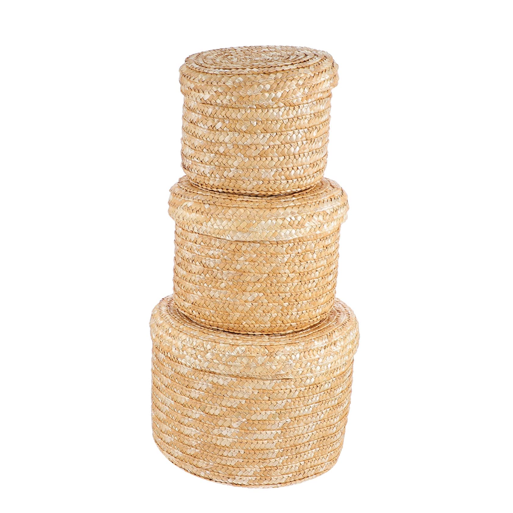 Paniers de rangement tressés amosfun coffres à jouets et seaux à vêtements