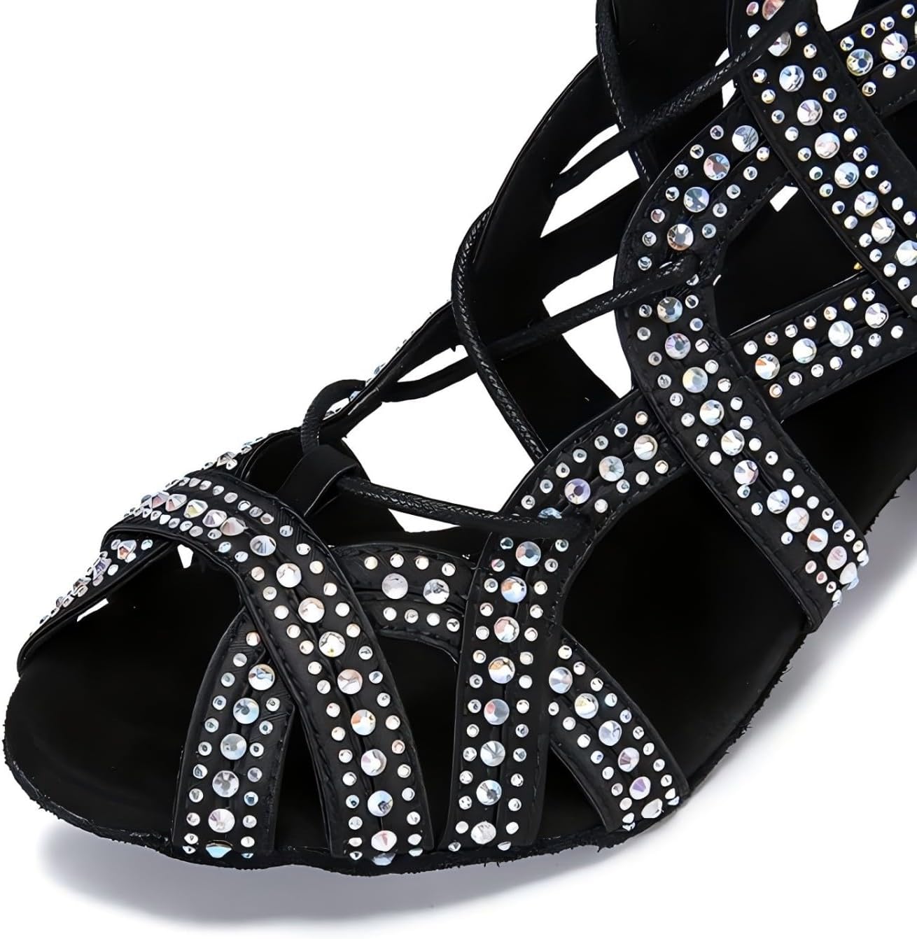 Women's Dance Shoes, Ballroom Dance Shoes for Women, Latin Ballroom Dance Ankle Boots, Practice Performance Dance Shoes