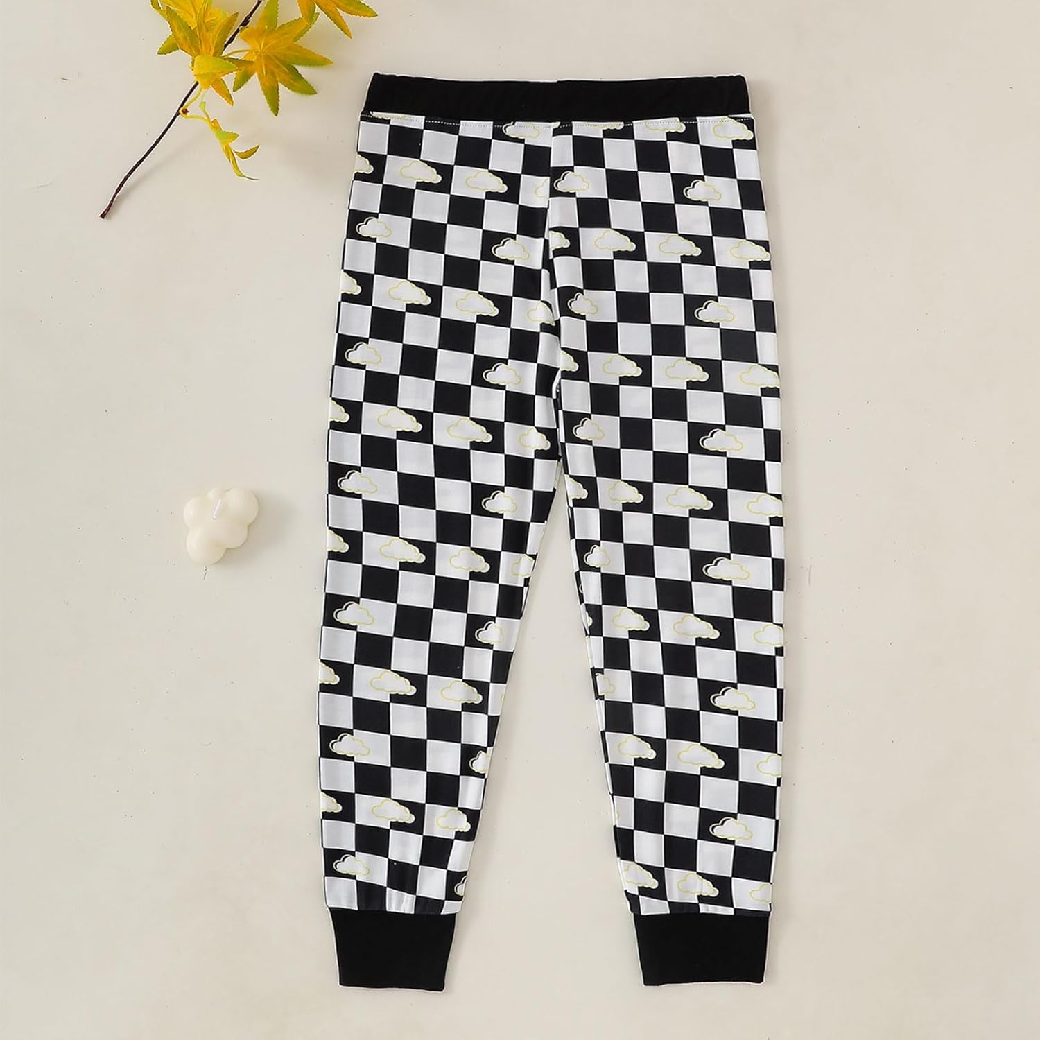 OPAWO Bamboo Pajamas Toddler Boys Girls Pajama Set 2-Piece Long Sleeve Tee and Pants Kids Fall Clothes Sleepwear Pj Set 2-8Y - Image 9