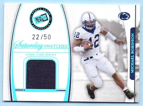 Michael Robinson 2006 Press Pass Saturday Swatches Platinum College Worn Jersey #LJC/MR - 22/50 - Penn State Nittany Lions, Seattle Seahawks