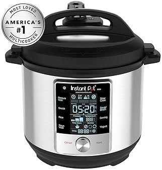 Instant Pot Max 6 Quart Multi-use Electric Pressure Cooker with 15psi Pressure Cooking, Sous Vide, Auto Steam Release...